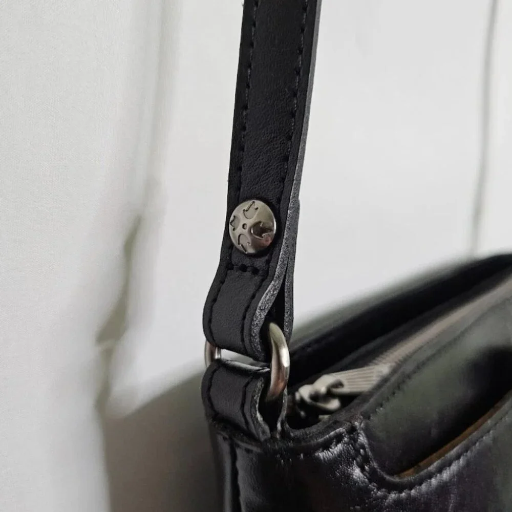 NWT PATRICIA NASH AIMEE Crossbody Bag BLACK Leather Classic Shoulder Handbag - Picture 4 of 11